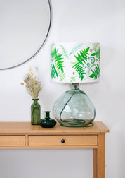 Fern & Bee Printed Drum Shade