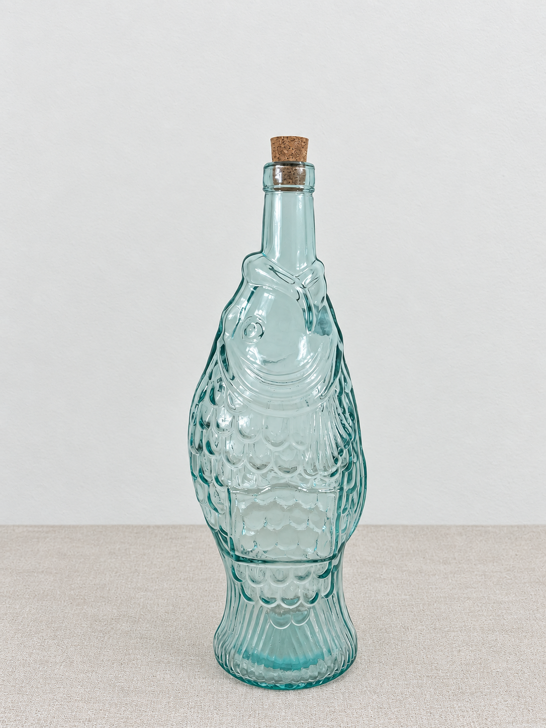 Recycled Glass Fish Oil Bottle 33cm