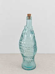 Recycled Glass Fish Oil Bottle 33cm