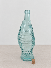 Recycled Glass Fish Oil Bottle 33cm