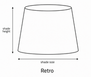 Handmade "Terracotta" Fabric Shade (B63)