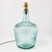 Recycled Glass Ripple Lamp 46cm