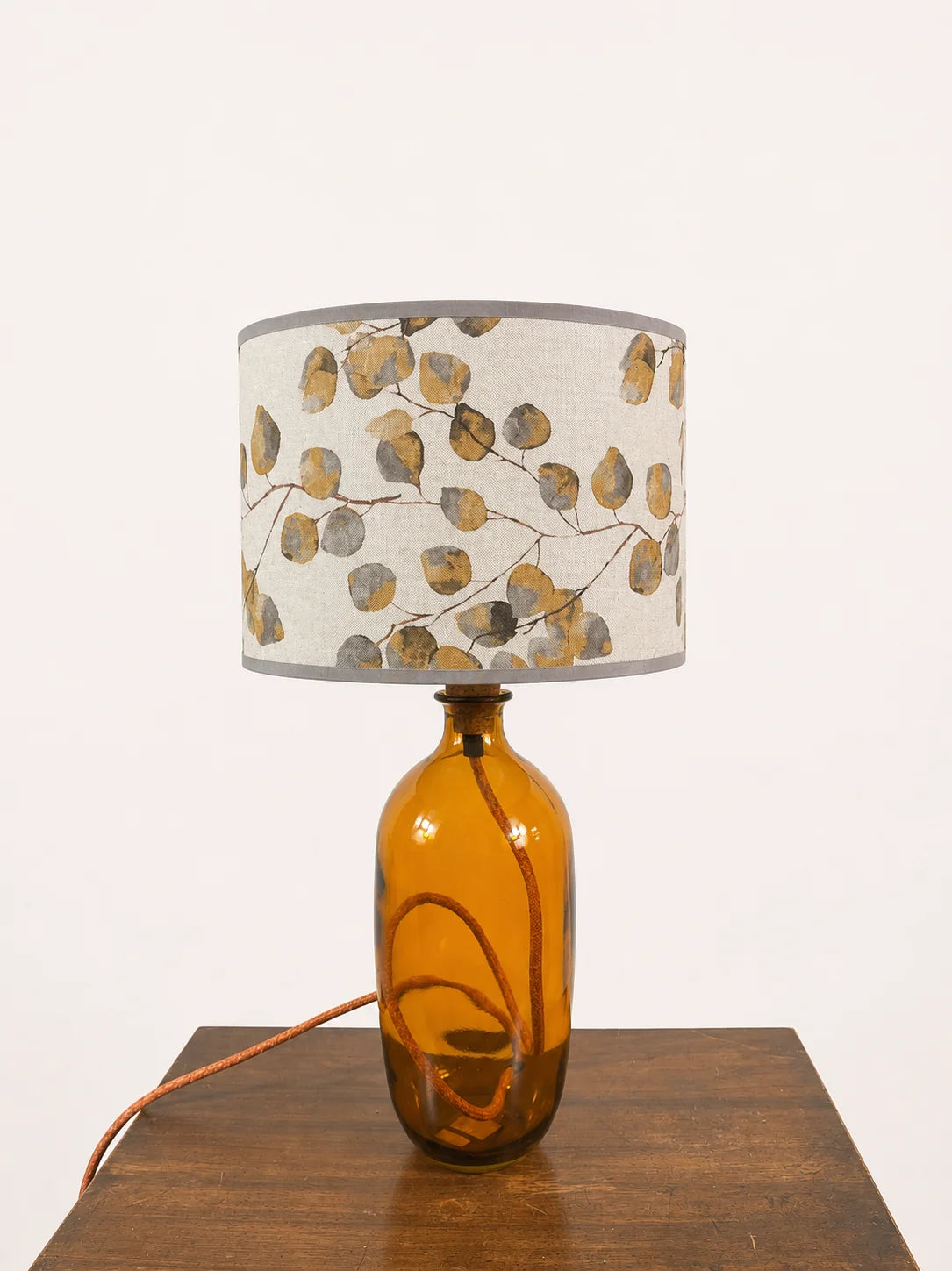 Printed Petal Drum Shade