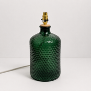 Recycled Glass Honeycomb Lamp 37cm