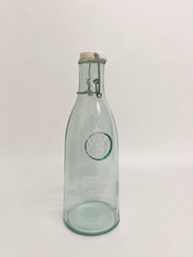 Recycled Glass Authentic Bottle with a Clip Top 1 Litre