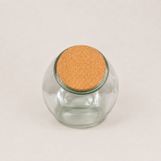 Recycled Glass Terrarium with Cork Lid 26cm