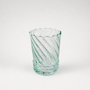 Moroccan Handmade Recycled Glass Ripple Grand Twist Tumbler 280ml