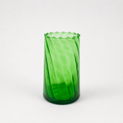 Moroccan Handmade Recycled Glass Twist Tumbler - 330ml