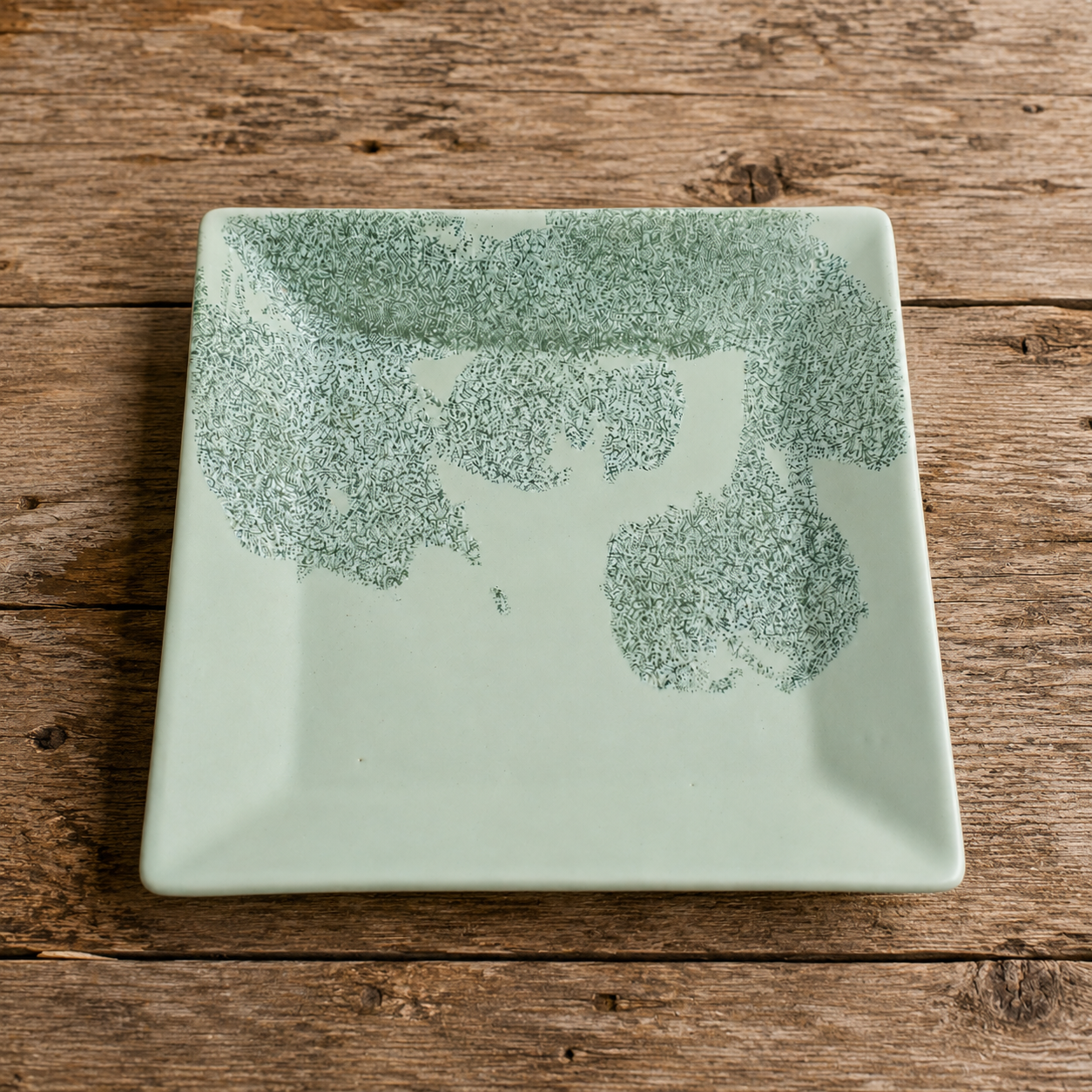 Hand Painted Spanish Square Serving Plate