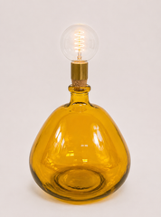 Cordless LED Simplicity Light with Cork & Brass Holder 38cm