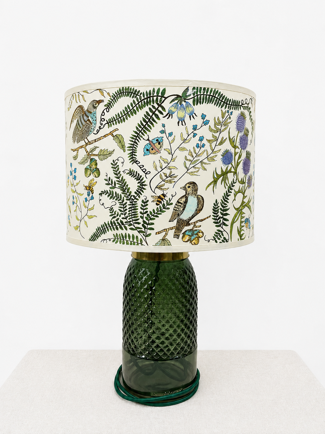 Thistle Printed Drum Shade