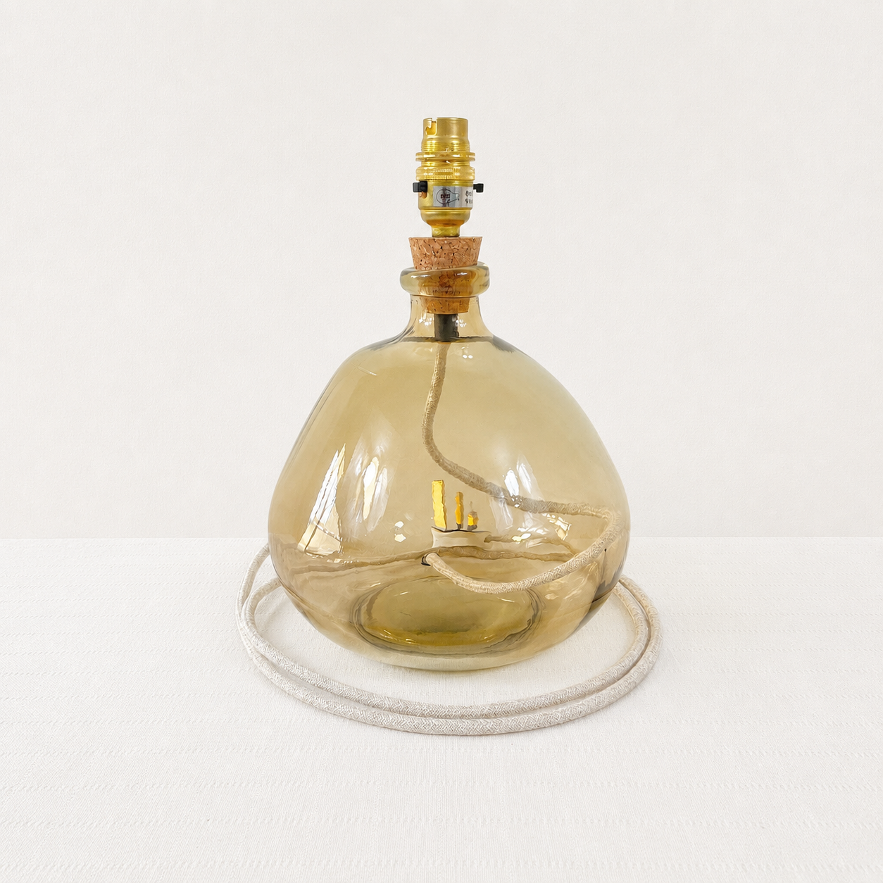 Simplicity Recycled Glass Lamp 29cm