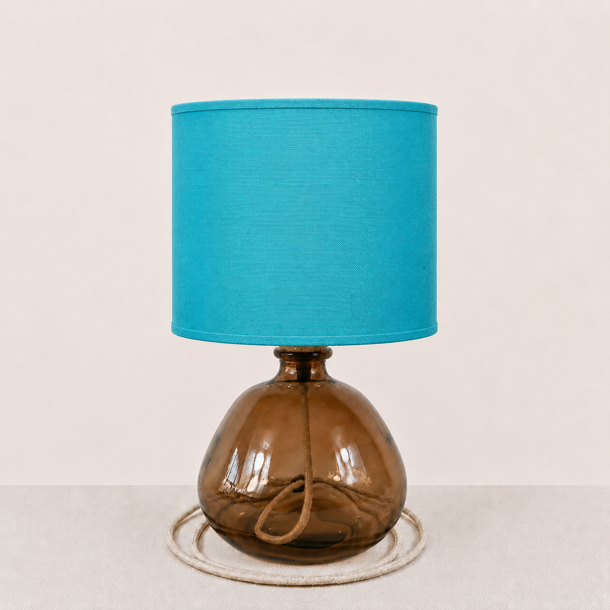 Handmade "Teal" Fabric Shade (B51)