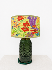 Bright Flowers Printed Drum Shade