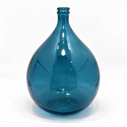 Recycled Glass Large Garrafa Blown Bottle Vase 56cm