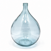 Recycled Glass Large Garrafa Blown Bottle Vase 56cm