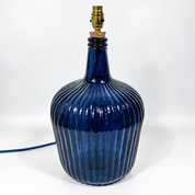 Recycled Glass Ripple Lamp 36cm