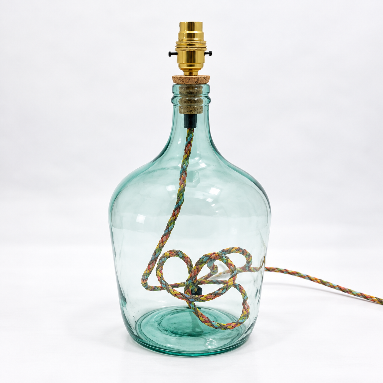 Garrafa Recycled Glass Demijohn Lamp 36cm