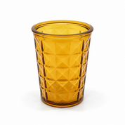 Recycled Glass Diamond Tumbler 11cm High