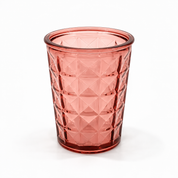 Recycled Glass Diamond Tumbler 11cm High