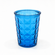 Recycled Glass Diamond Tumbler 11cm High