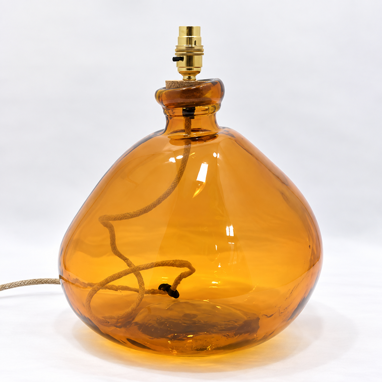 Simplicity Recycled Glass Lamp 39cm