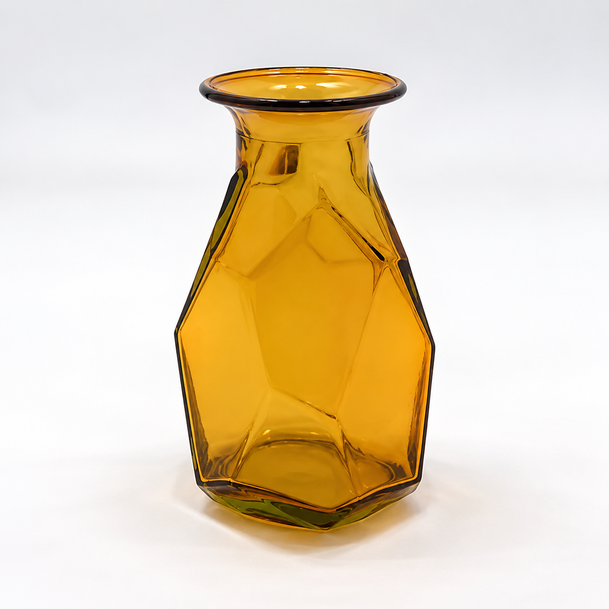Recycled Glass Origami Vase 16cm