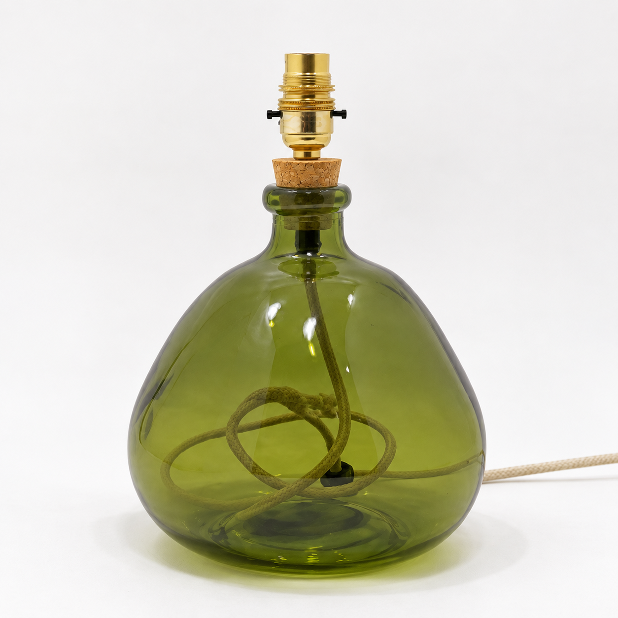 Simplicity Recycled Glass Lamp 29cm