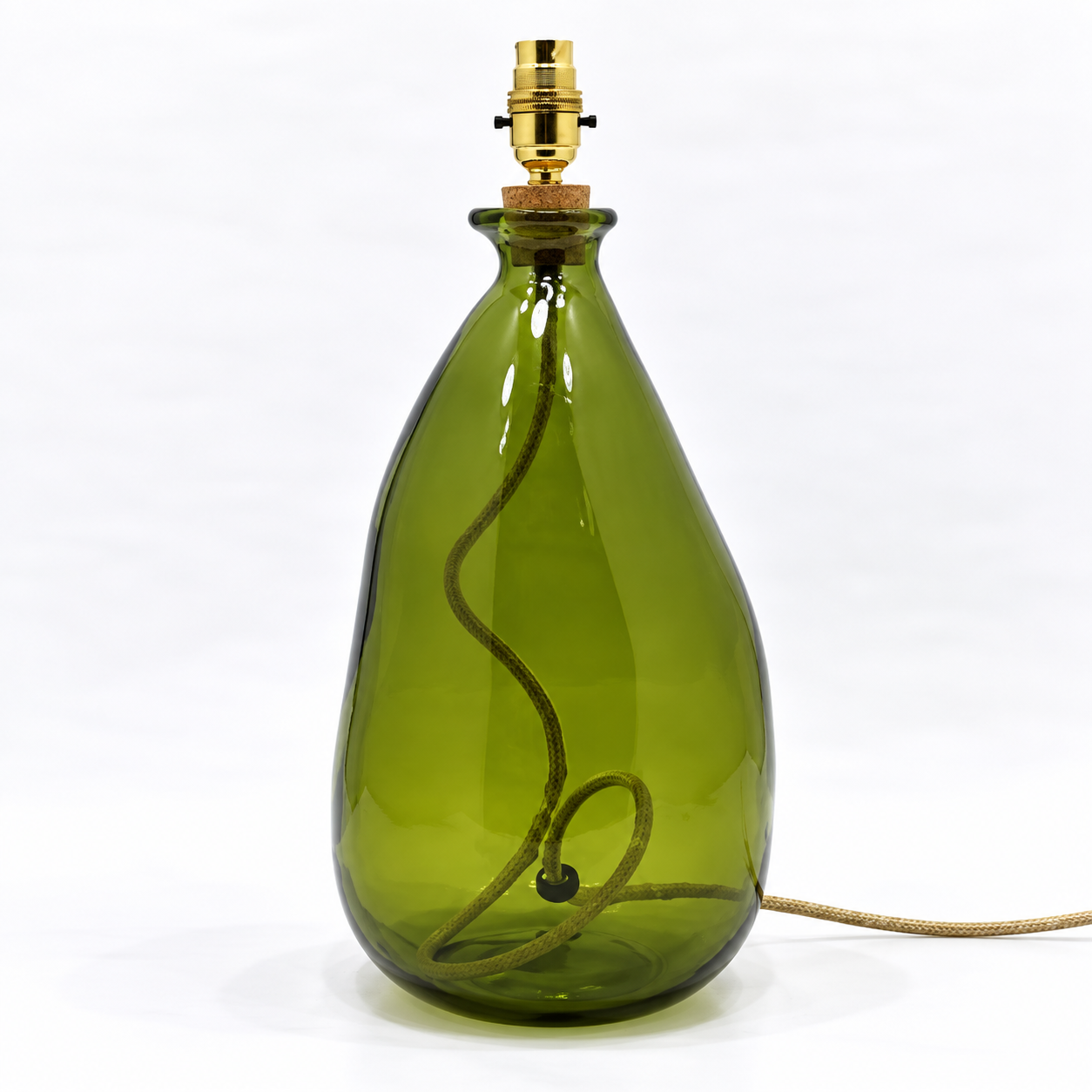 Simplicity Recycled Glass Lamp 42cm