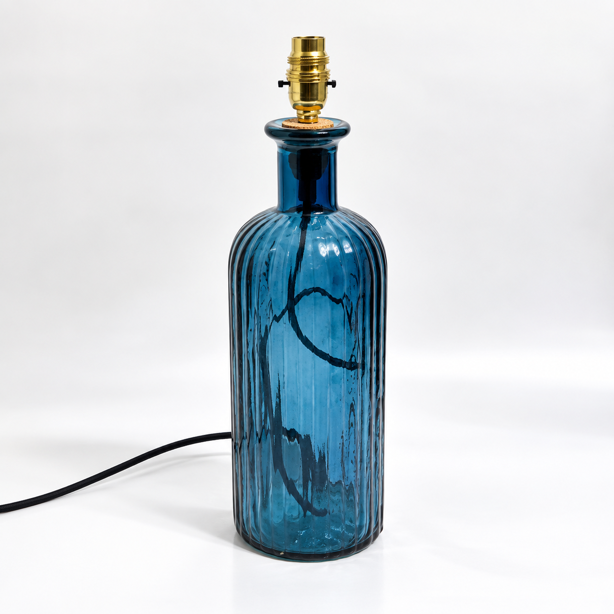 Recycled Glass Ripple Lamp 41cm
