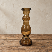 Recycled Glass Candlestick 20cm