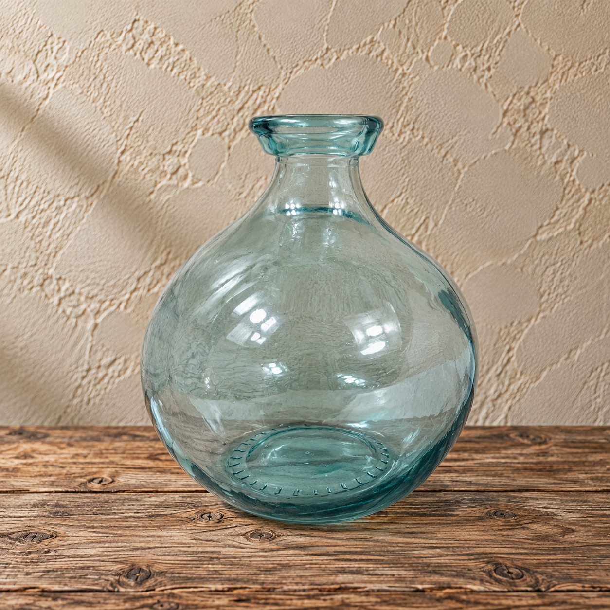 Recycled Glass Simplicity Blown Glass Vase 18cm