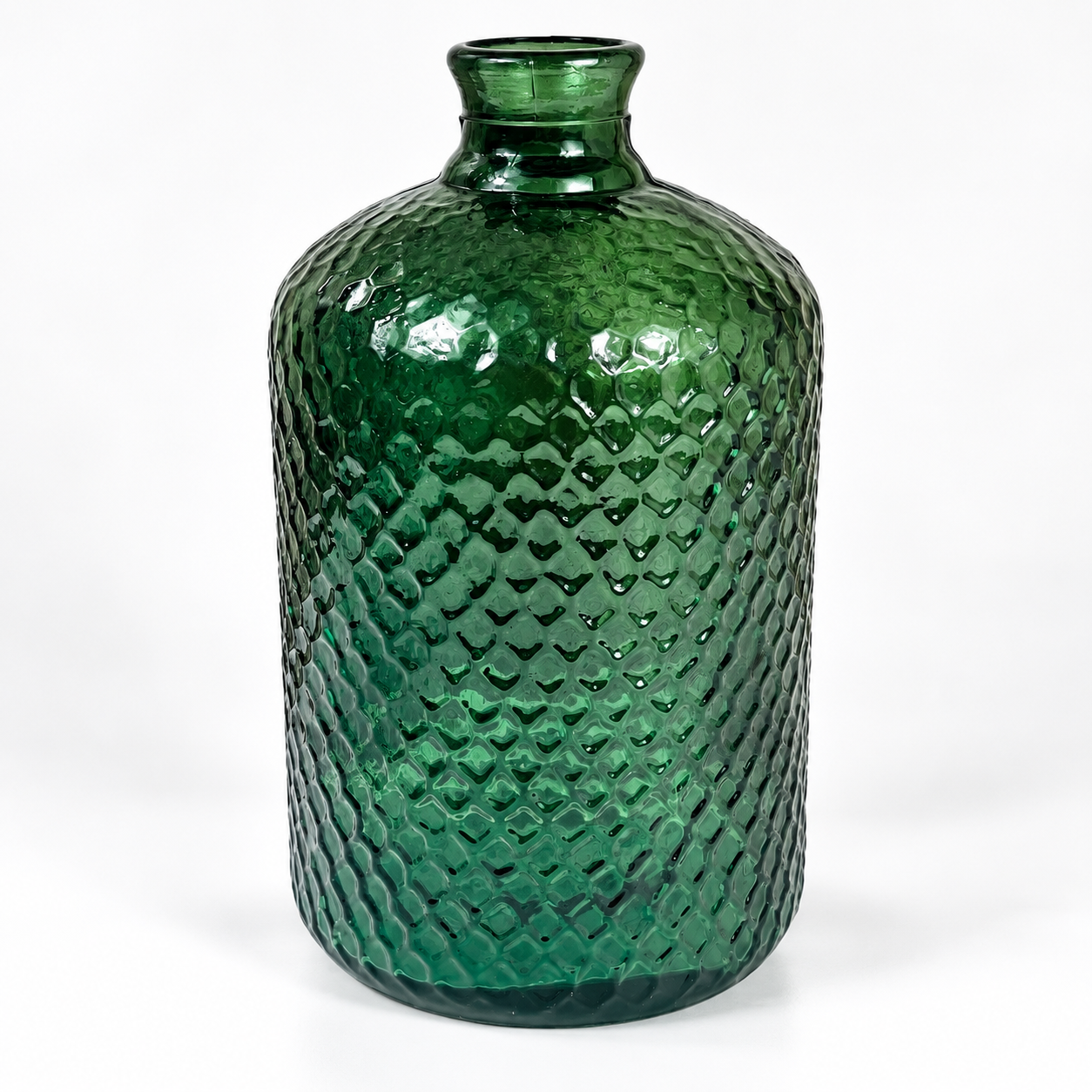 Recycled Glass Rustic Honeycomb Vase 31cm