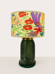 Recycled Glass Diamond Table Lamp 34cm