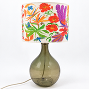 Bright Flowers Printed Drum Shade