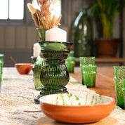 Recycled Glass Pillar Candle Holder
