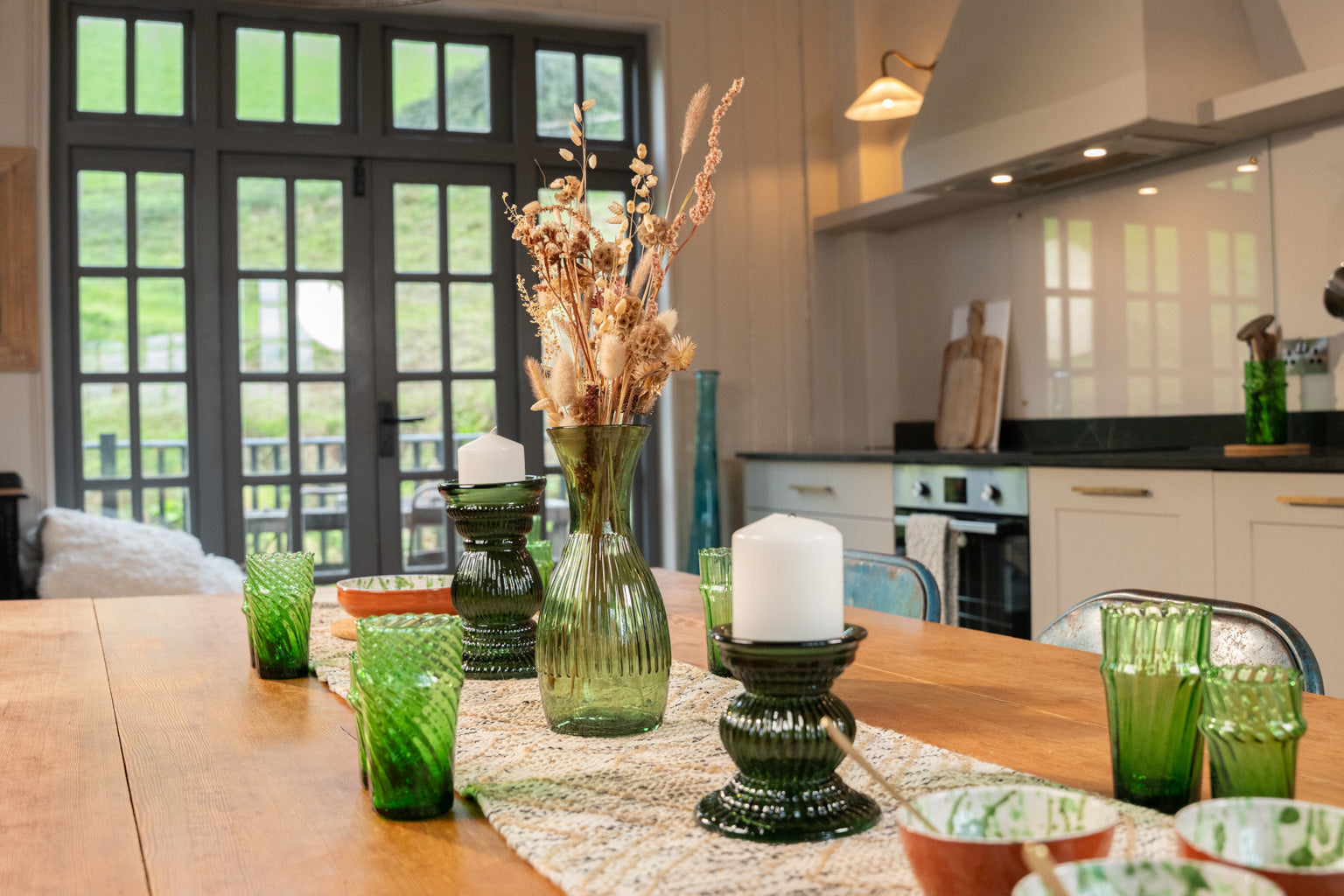 Moroccan Handmade Recycled Glass Petit Twist Tumbler - 170ml