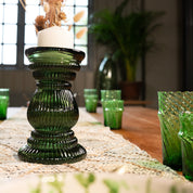 Recycled Glass Pillar Candle Holder