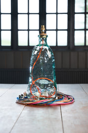 Recycled Glass 56cm Oasis Lamp