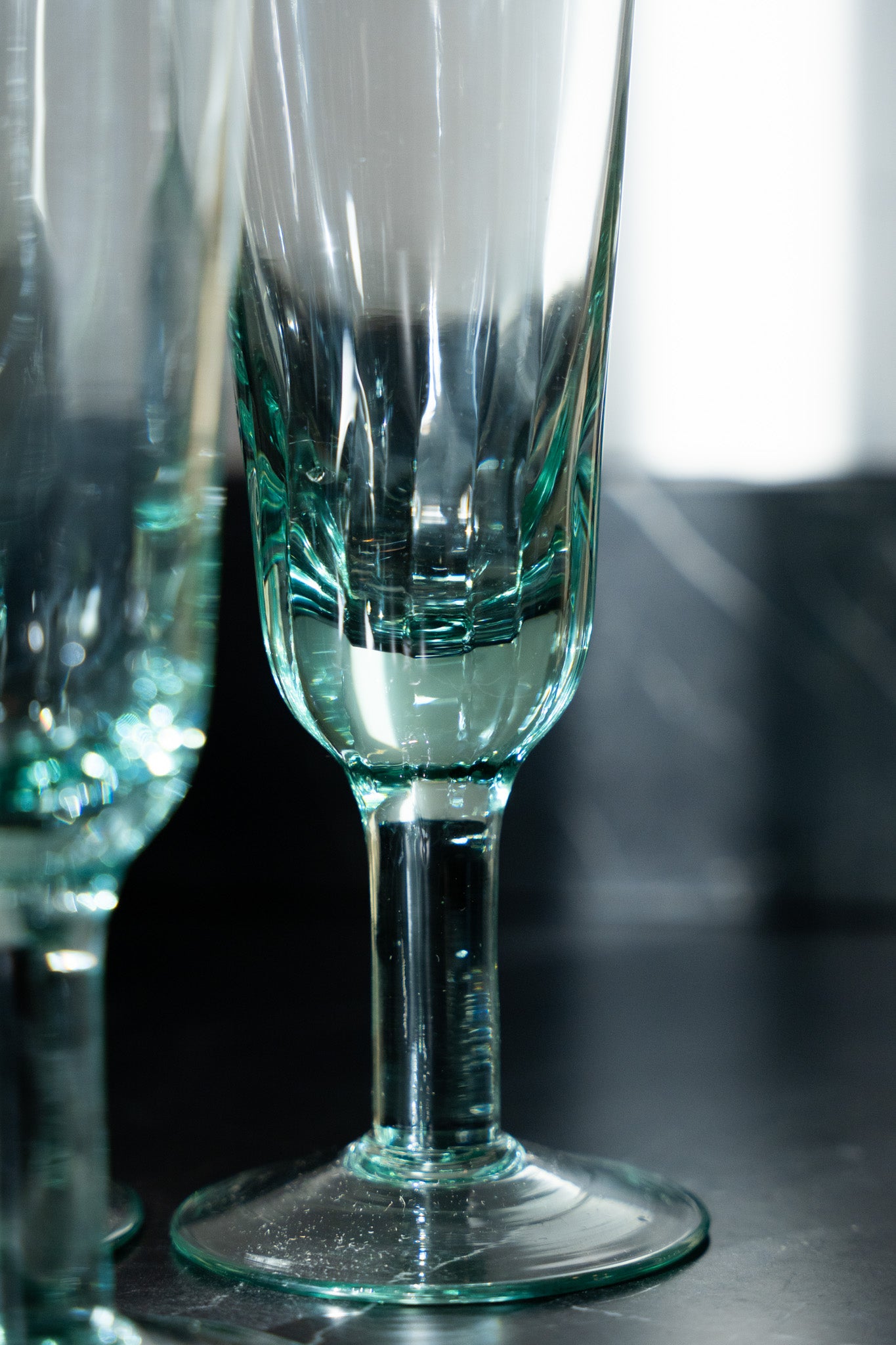 Recycled Glass Prosecco / Champagne Stemmed Glass 19cm