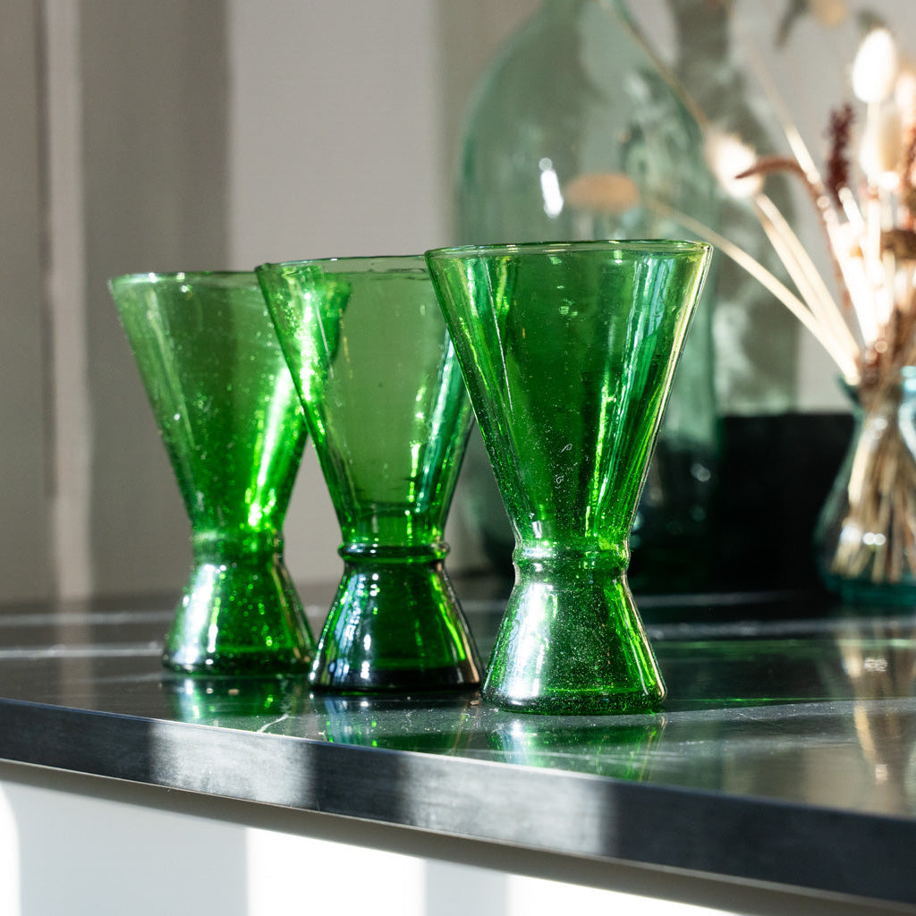 Moroccan Handmade Recycled Glass Martini 250ml
