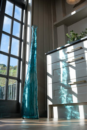 Recycled Glass Blown Glass 80cm Everest Vase