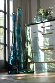 Recycled Glass Blown Glass 80cm Everest Vase