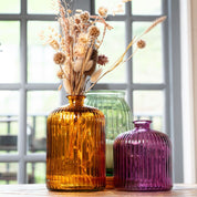 Recycled Glass 18cm Apothecary Vase