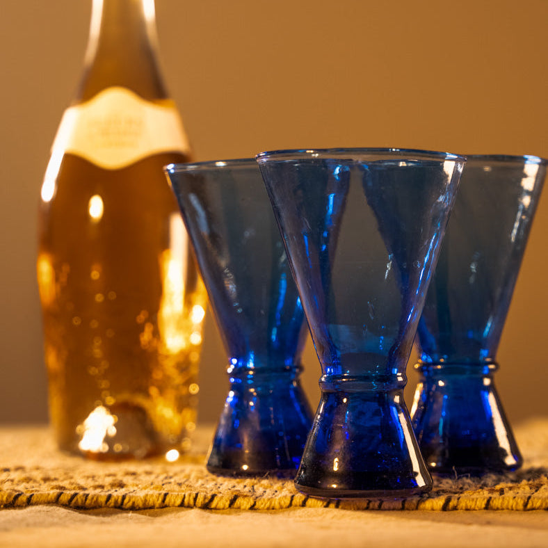 Moroccan Handmade Recycled Glass Martini 250ml