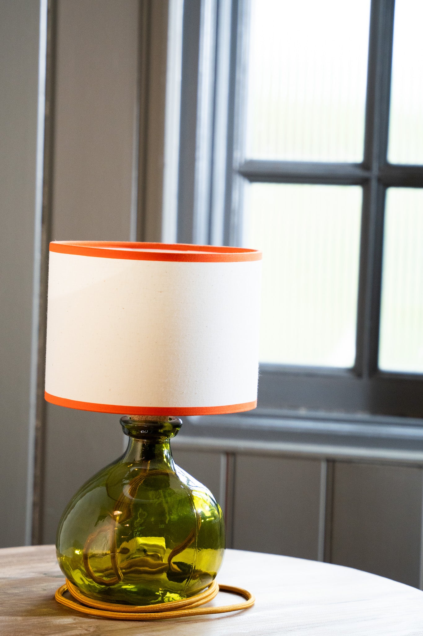 Simplicity Recycled Glass Lamp (Cool Colours) 24cm