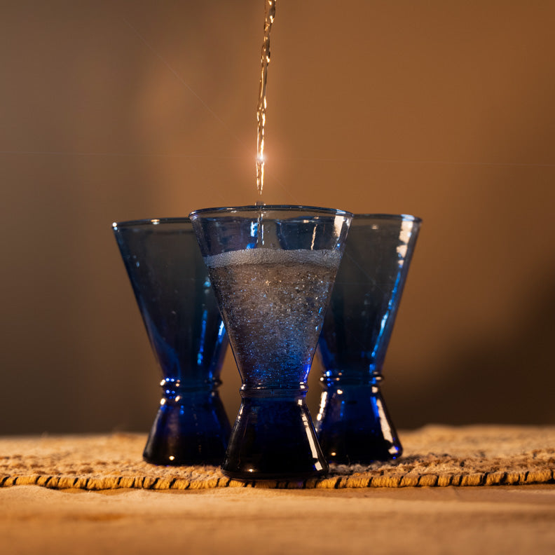 Moroccan Handmade Recycled Glass Martini 250ml