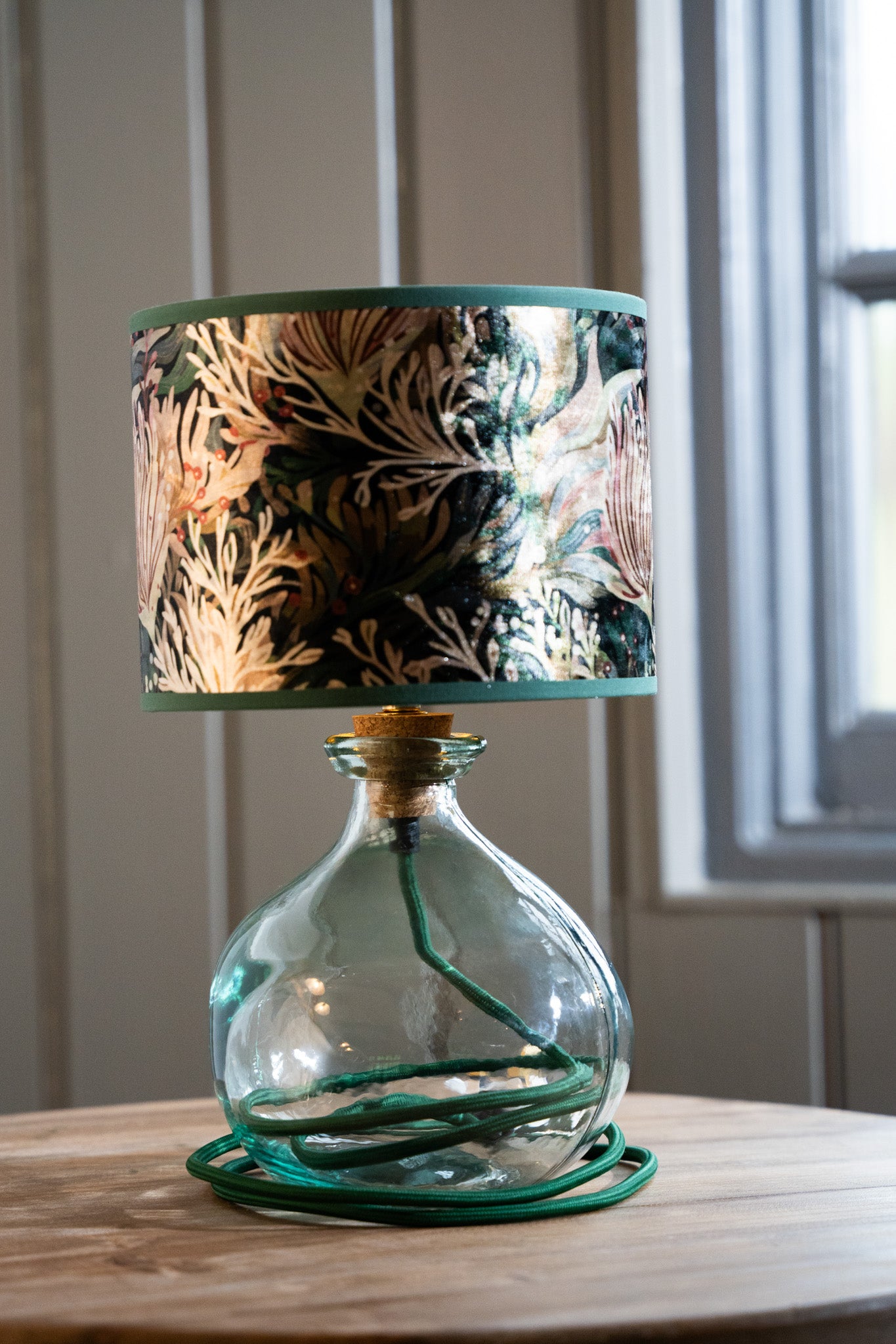 Simplicity Recycled Glass Lamp 24cm