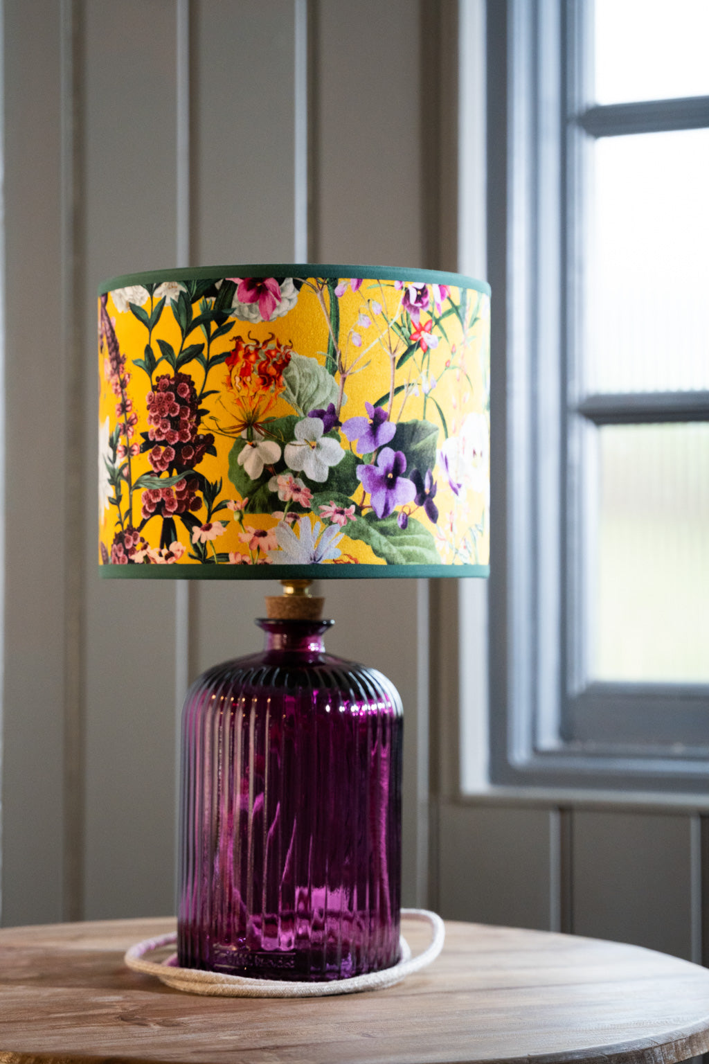 Recycled Glass 29cm Apothecary Lamp