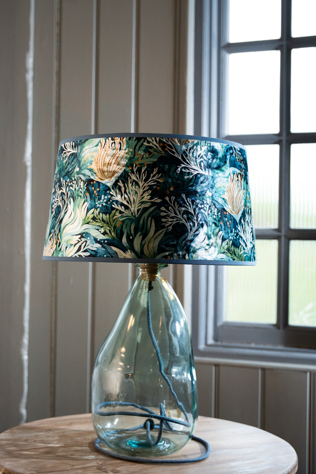 Lagoon Deep Water Velvet Shade 8" to 18"